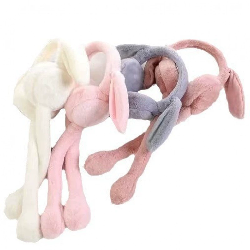cartoon keep warm plush air bag for elementary school students, headphones, internet celebrity, ear protection, Korean style