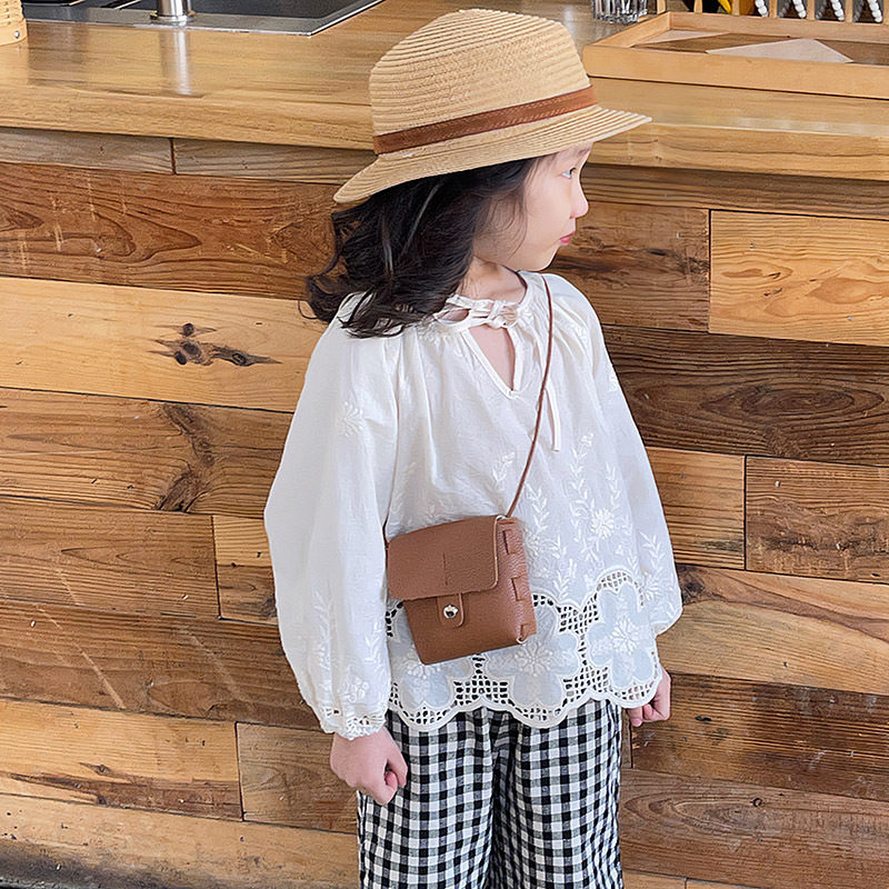 Monedero para niños Color caramelo PU Mini bolso de hombro pequeño Moda de niña coreana Mini Bolsos de moda para niños y niñas
