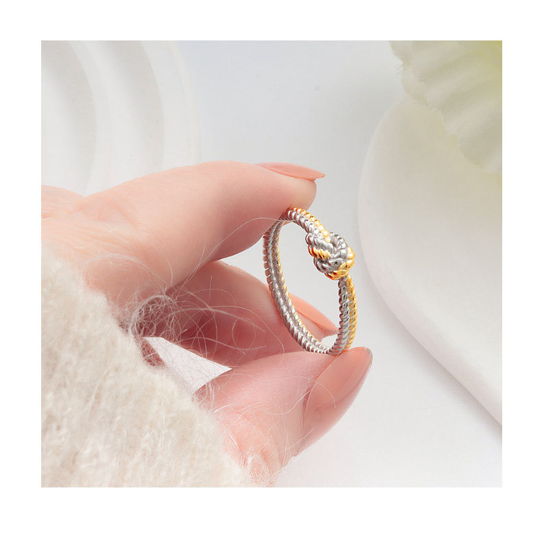 Daily Occasion 925 Sterling Silver Knot Rings 925 Sterling Silver Rings