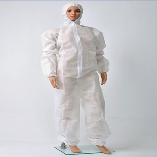 Disposable non-woven protective clothing SMS breathable membrane conjoined hooded dustproof work clothes isolation clothing painting breeding