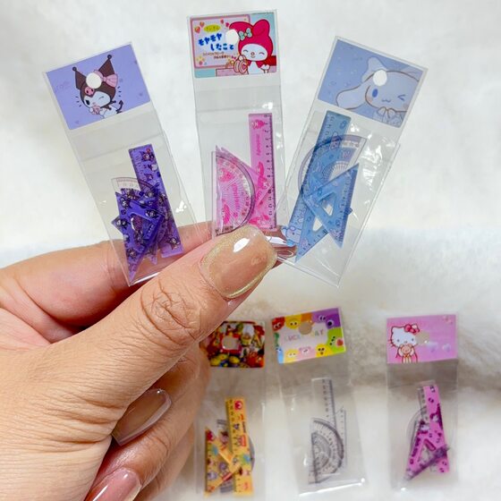 Mini Doll House Accessories, Small Cloth Soldier Miniature Study Room Learning Scene, Ruler Model 4-Piece Set with Packaging
