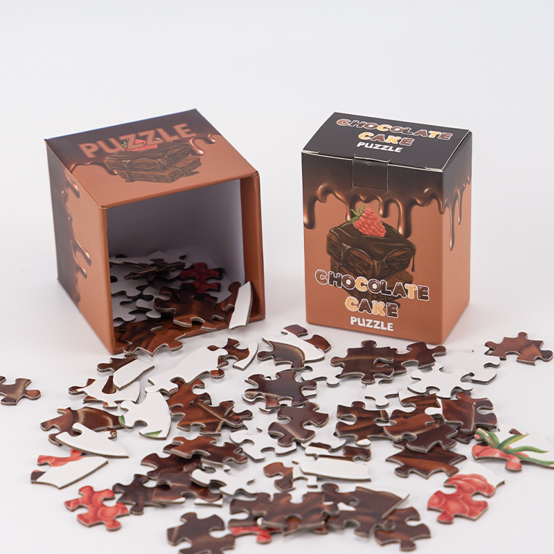 Chocolate Cake Puzzle Custom Creative Building Block Game Ornaments Peripheral Toys Assembly Wholesale