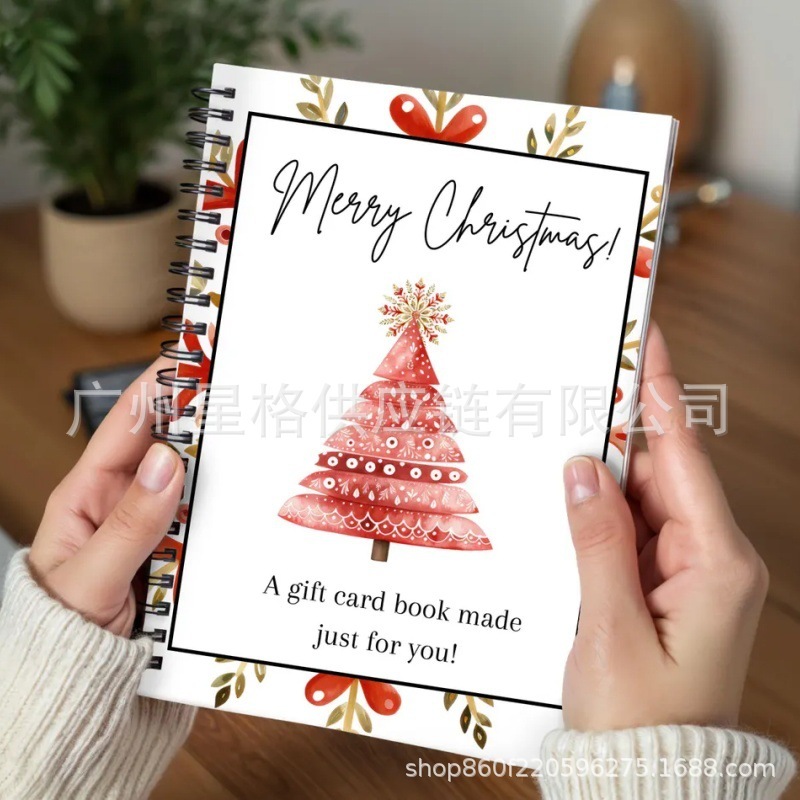 跨境亚马逊Christmas Gift Card Book 创意热销爆款圣诞礼品卡书|undefined