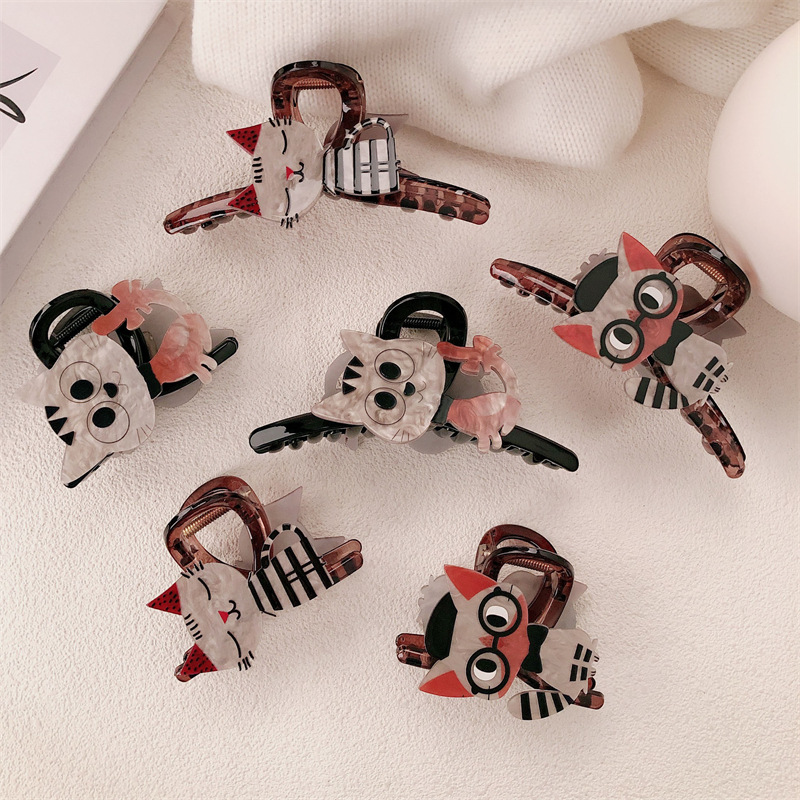 Clip de tiburón de alta gama, nuevo clip de tiburón de tamaño grande, tarjeta de cabello de cabeza posterior