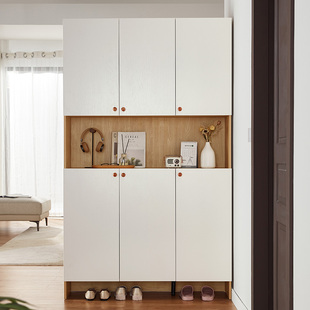 Lin's Home Living Room Screen Partition Shoe Cabinet Entrance Cabinet Integrated Entry Door Storage Cabinet Against the Wall Wood Industry