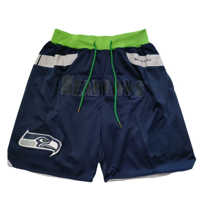 Шорты (JD) в стиле MLB/NFL, с вышитыми логотипами, лёгкие и дышащие, S–XXL