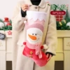 Pink girl snowman
