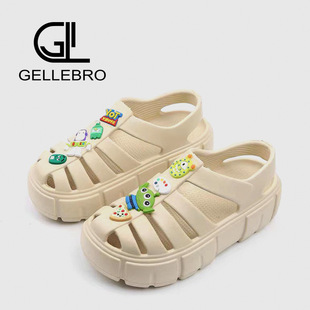 Roman Sandals Women's Summer Sports Fashion Thick Sole Cave Shoes Women's Outer Wear Beach Baotou Slippers Cross-border Wholesale