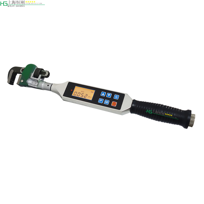 带扭力显示的管钳扭矩扳手价格 200N.m卡子钳数字扭力扳手厂家