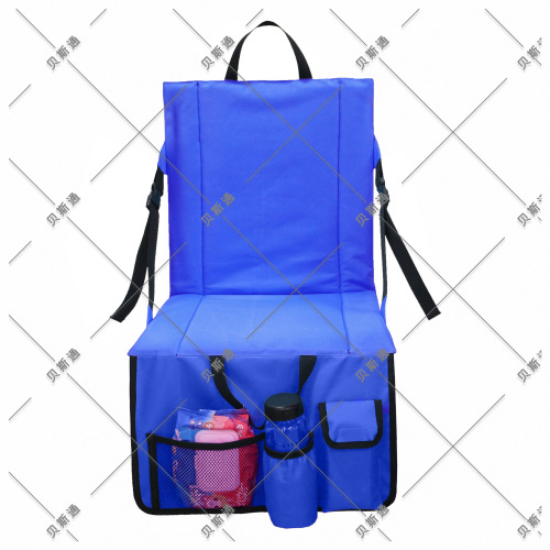 Amazon New Outdoor Tri-Fold Camp Chair Beach Chair Portable Stadium Cushion Waterproof and Logo Printable