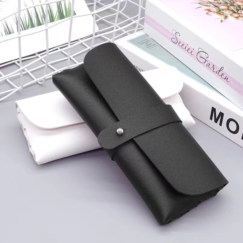 Soft Bag Sunglasses Box New PU Single Nail Sunglasses Box Leather Box Fashionable Black Portable Portable Glasses Box Soft Bag Sunglasses Box New PU Single Nail Sunglasses Box Leather Box Fashionable Black Portable Portable Glasses Box