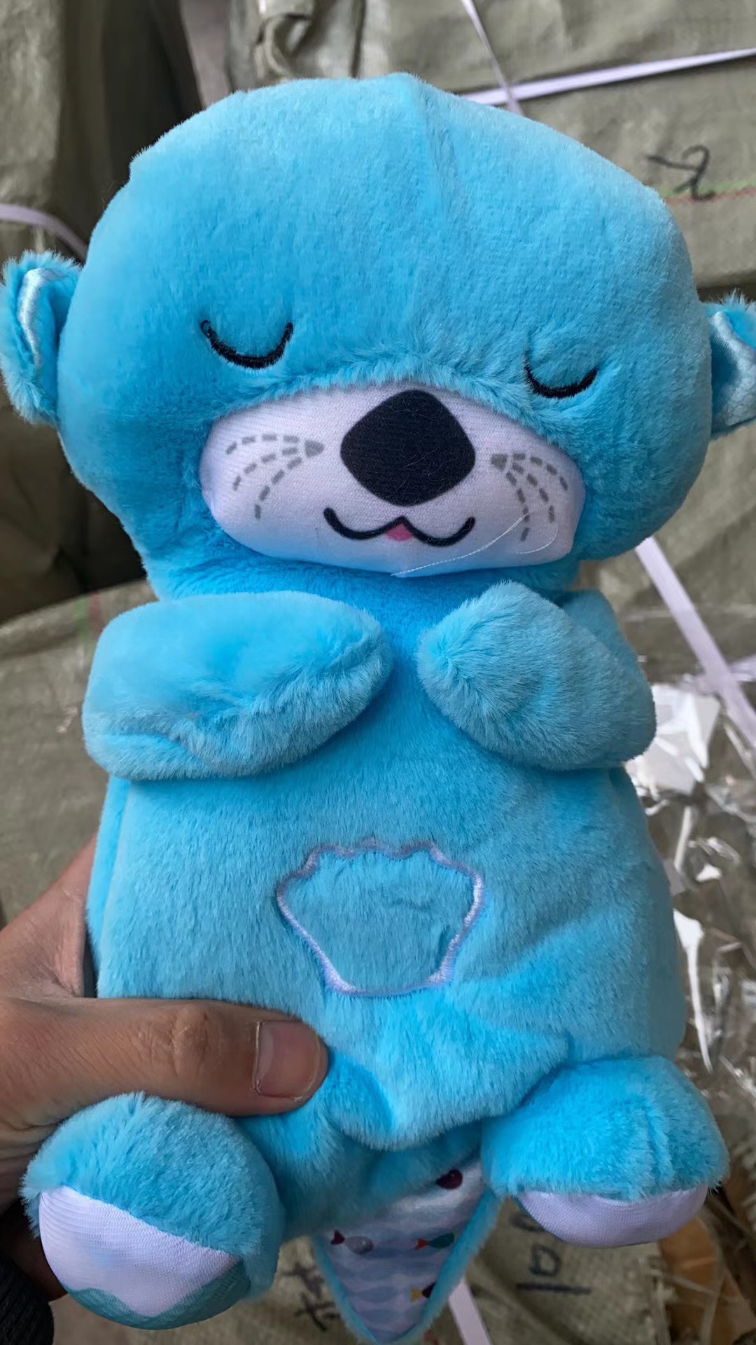 (Vaya al enlace para obtener más detalles para realizar el pedido) Otter Sleeping Music Doll Calma el juguete de peluche Baby Sleeping Artee