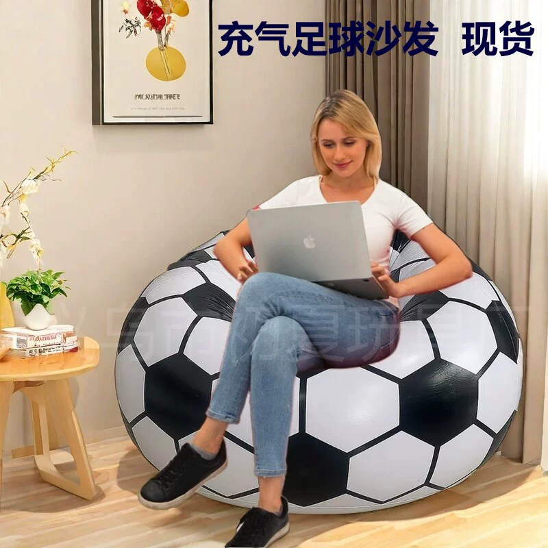 Надувной диван-кресло из утолщенного ПВХ для улицы, для футбола и баскетбола, креативное складное кресло-шахматная доска для одного человека, прозрачное