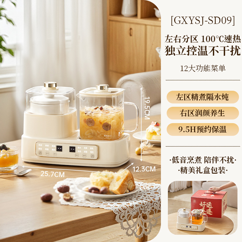 多功能养生壶炖盅家用玻璃烧水壶办公室一体小型花茶壶电热杯礼品|undefined
