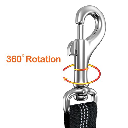 Pet Car Safety Belt Harness Tether Heat Absorbing Dog Rope Retractable Large Dog Round Clip Dog Chain Nylon