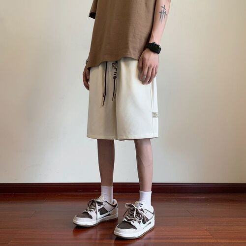 Men's Summer Thin Casual Streetwear Loose Plus Size Mid-Calf American Sporty Short Pants