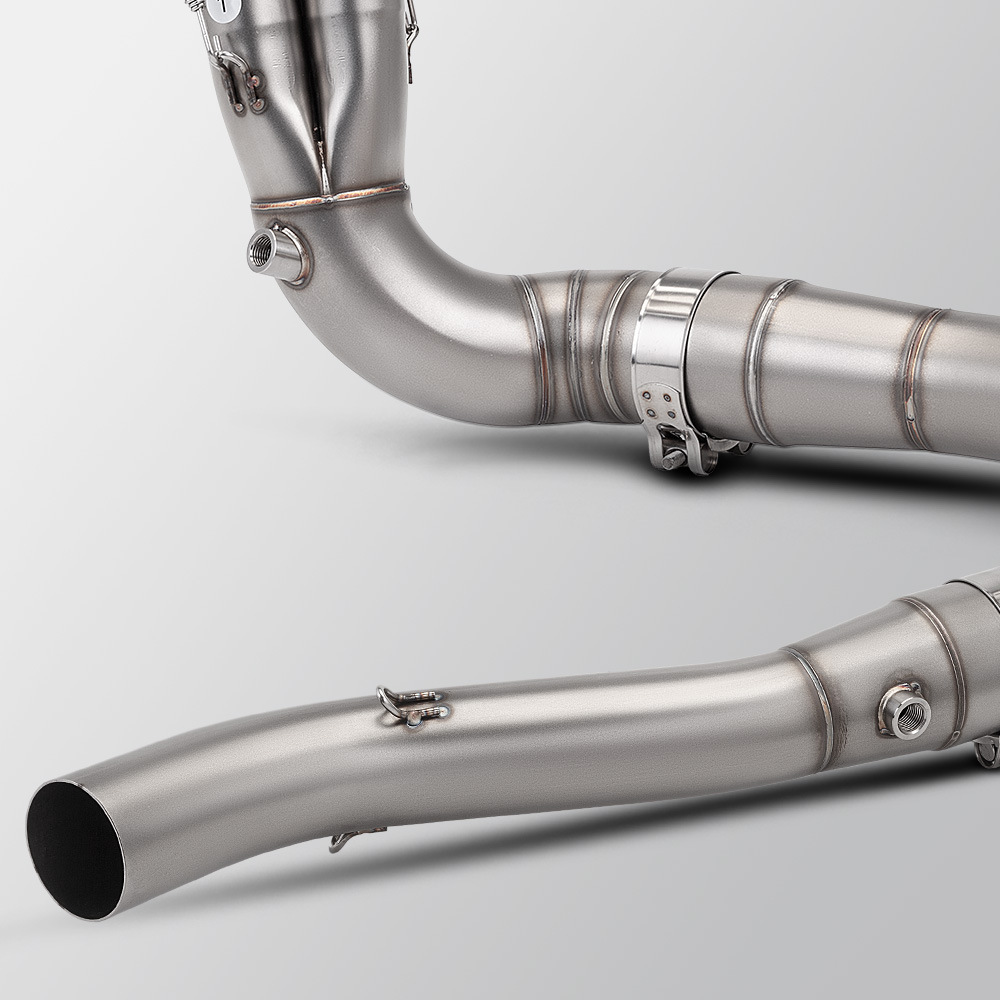 Motorcycle Mt09 Special Front Exhaust Pipe Tail Muffler Set Non-Destructive Installation 2021-2025