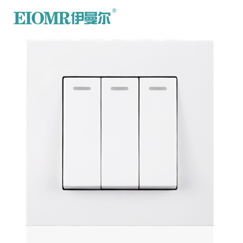 白色13a英標スイッチソケットソケットUSB typeC角穴パネル付き香港マカオ3穴英式ソケット暗