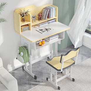 Ft Children's Study Desk and Chair suit Home Writing Table Primary School Students' Desk Homework Lifting Desk School Same