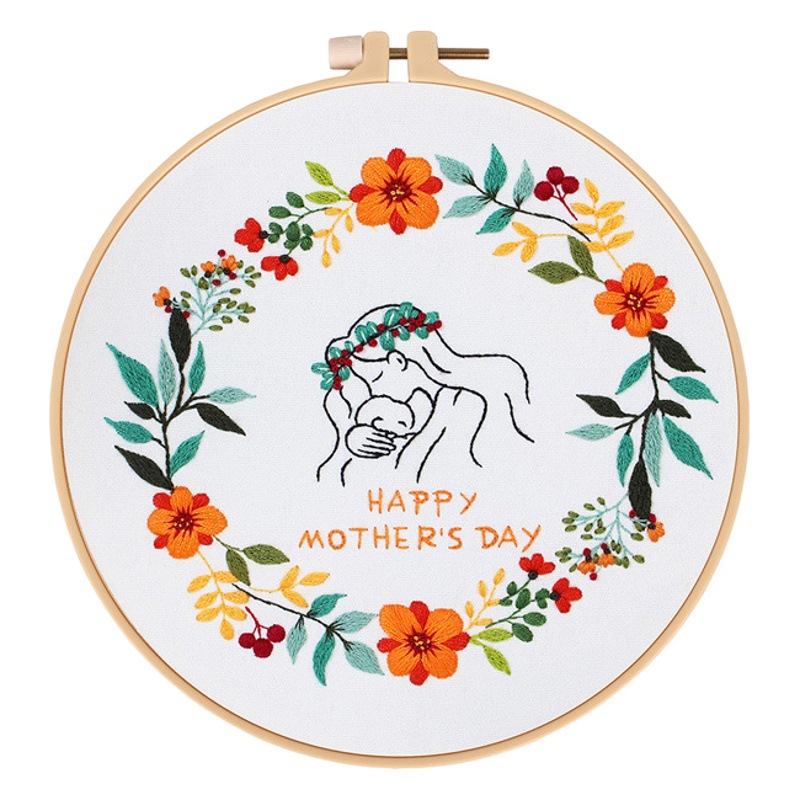 DIY paquete de material Kit de bordado hecho a mano Día de Acción de Gracias Día DE LA Madre ramo serie Europea transfronteriza Inglés original nuevo