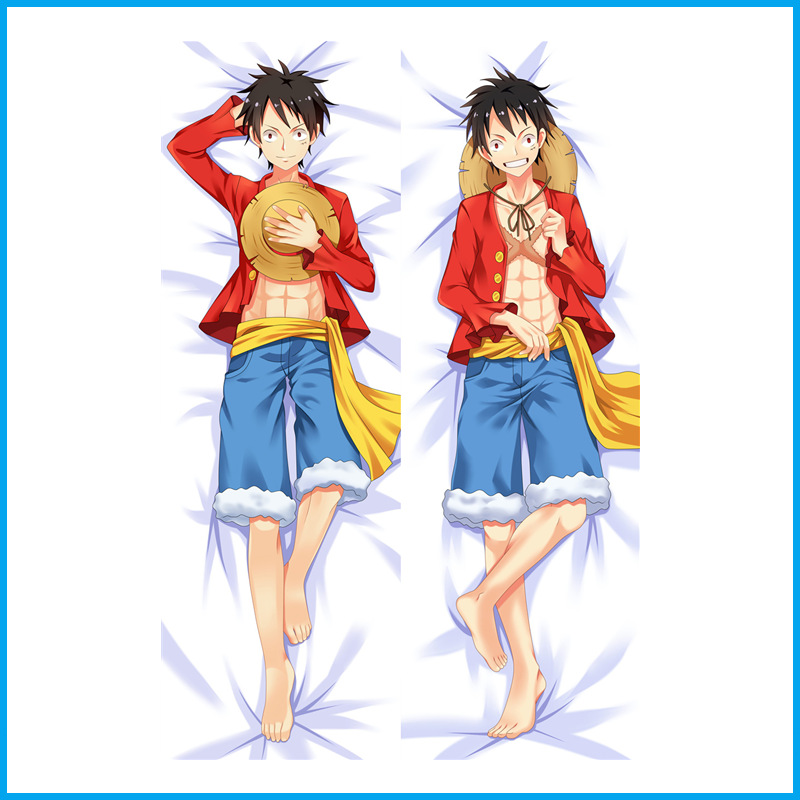 One Piece lebensgroßes Anime-Kissenbezug und Kissenhülle Set