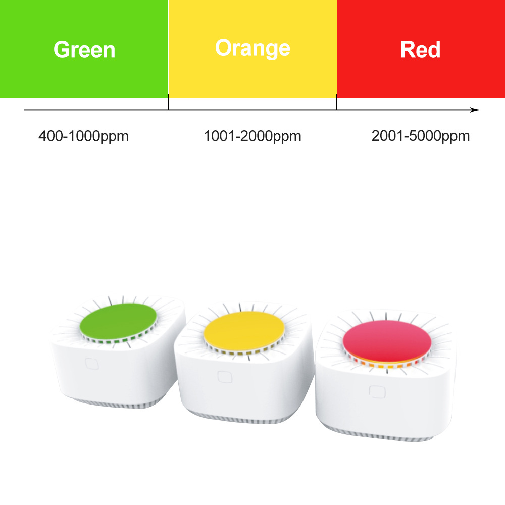 二氧化碳检测仪 智能APP二氧化碳检测仪 WiFi显示CO2浓度报警装置