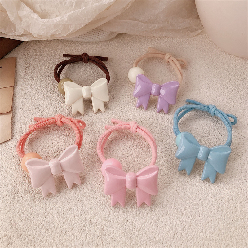 Cuerda para el cabello con lazo de temperamento de alta calidad coreana, cola de caballo, bola baja, cuerda para la cabeza, banda elástica alta, lazo para el cabello, accesorios para el cabello