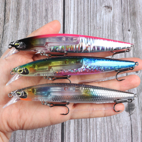 Bait wholesale lures floating minnow flash plate crazy scales 13cn/18.5g upper water area bionic fake lure floating