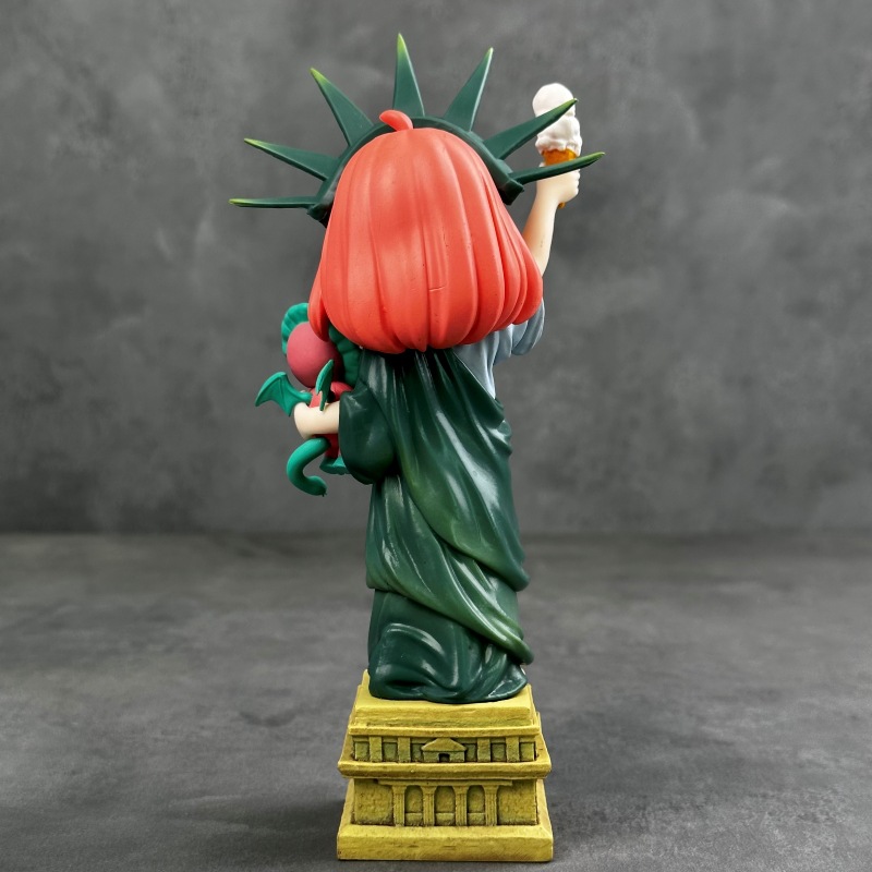 스파이 플레이 하우스 GK 자유의 여신상 ANIA 핸드 헬드 선물 애니메이션 창조적 인 섀시 데스크탑 장식품