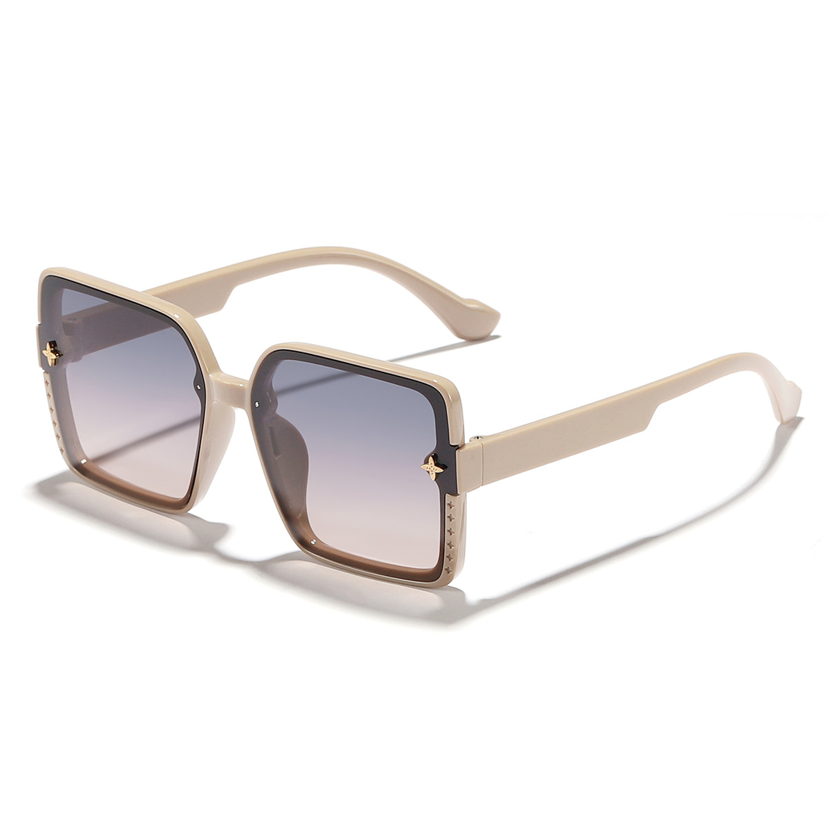2024 nuevas gafas de sol de celebridades de Internet para mujer, el marco grande de verano es delgado y la cara es pequeña, las gafas de sol retro literarias de moda combinan con la tendencia