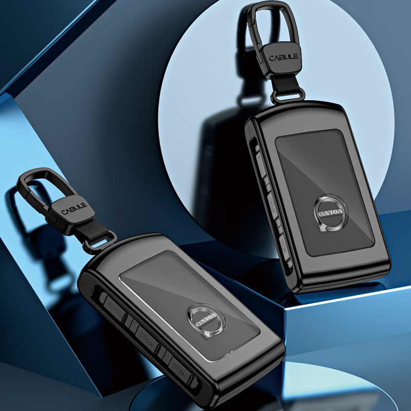 Suitable for Volvo xc40xc60 xc90 car key case s40s60s90 aluminum alloy car key cover buckle Suitable for Volvo xc40xc60 xc90 car key case s40s60s90 aluminum alloy car key cover buckle