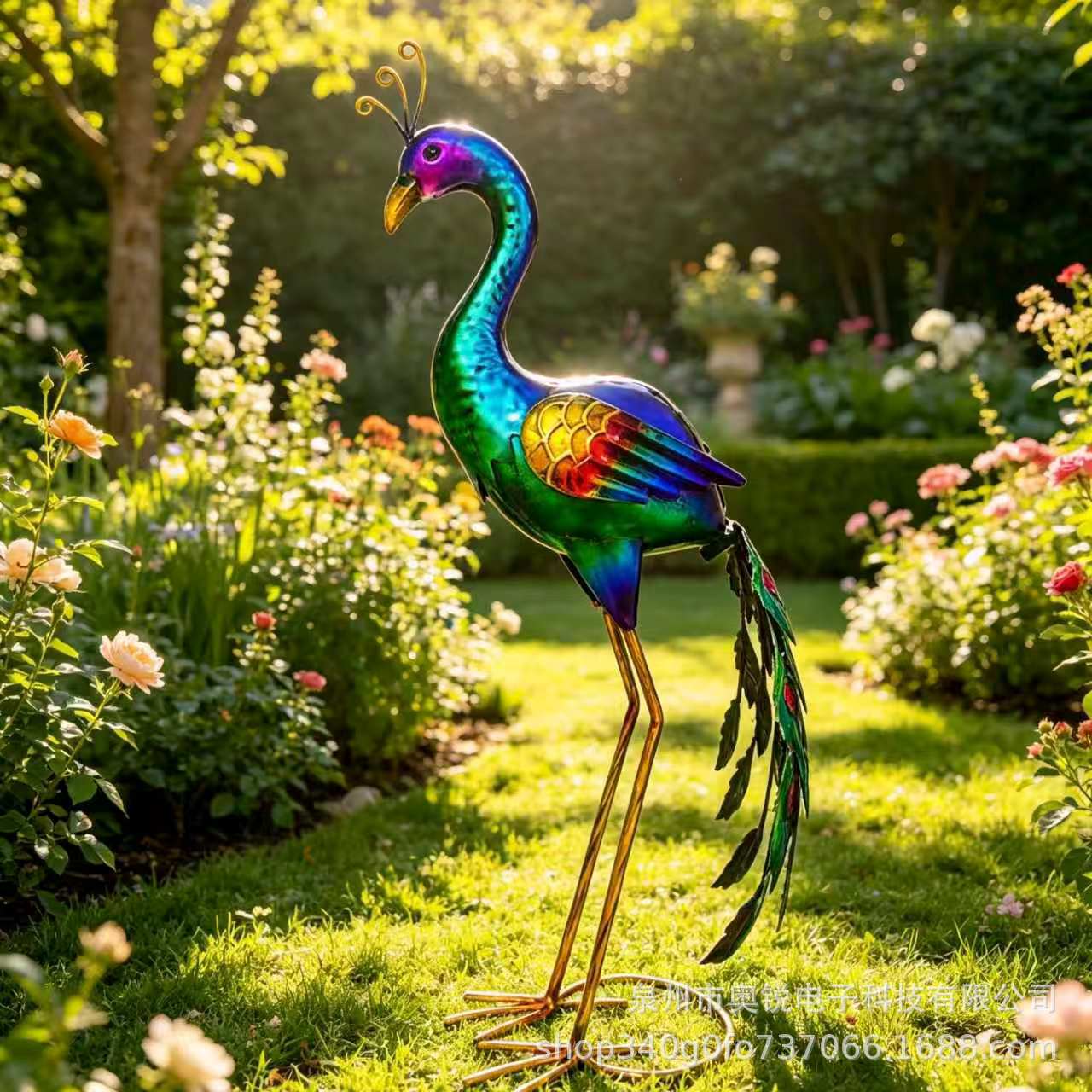 跨境新款Metal peacock decoration金属孔雀装饰家居庭院户外装饰