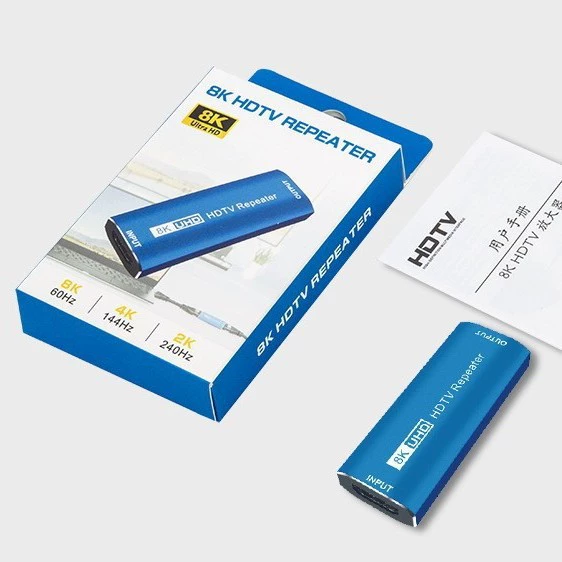 Усилитель удлинения сигнала HDMI 8K30HZ компьютер ретранслятор HDMI Repeater HD видео 4K60H