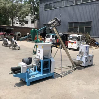 非洲水产养殖饲料膨化机鱼饲料颗粒膨化机全自动猫粮狗粮膨化设备