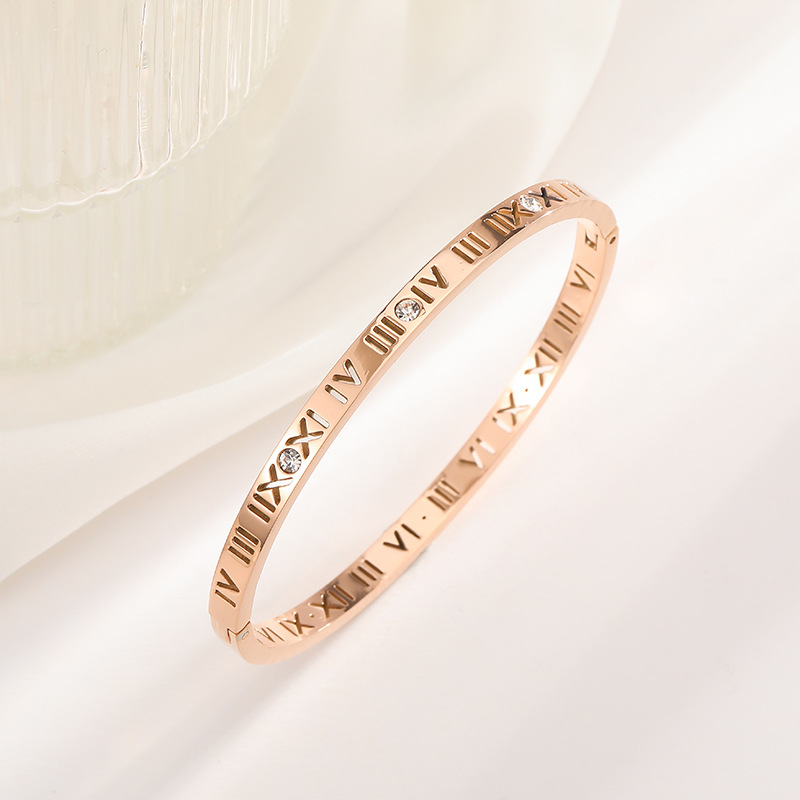 R14 镂空罗马数字 玫瑰色 ¥9.9