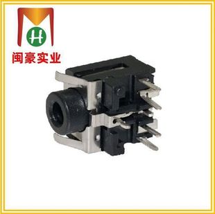 PJ-388 audio socket earphone plug-in audio plug-in side plug audio input interface connector