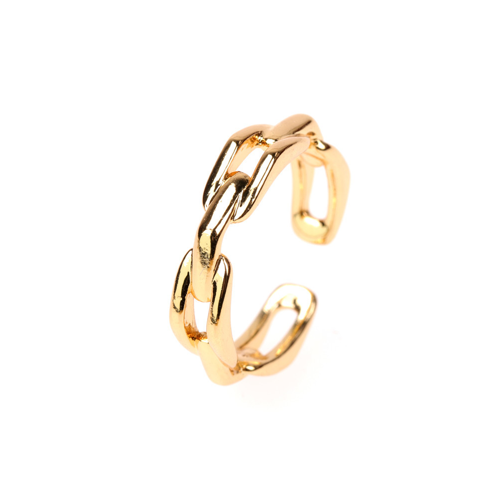 simple irregular cross chain ring