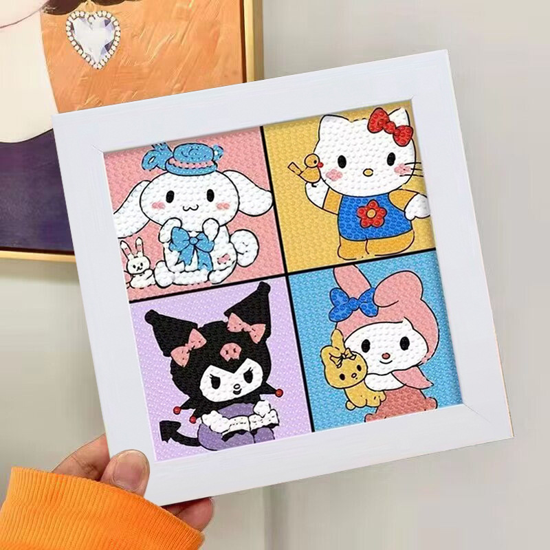 Nuevo dibujo de diamante infantil de labu diy pegatinas de diamante con marcos de fotos hechas a mano diy puzzle pegatinas de mampostería image 51