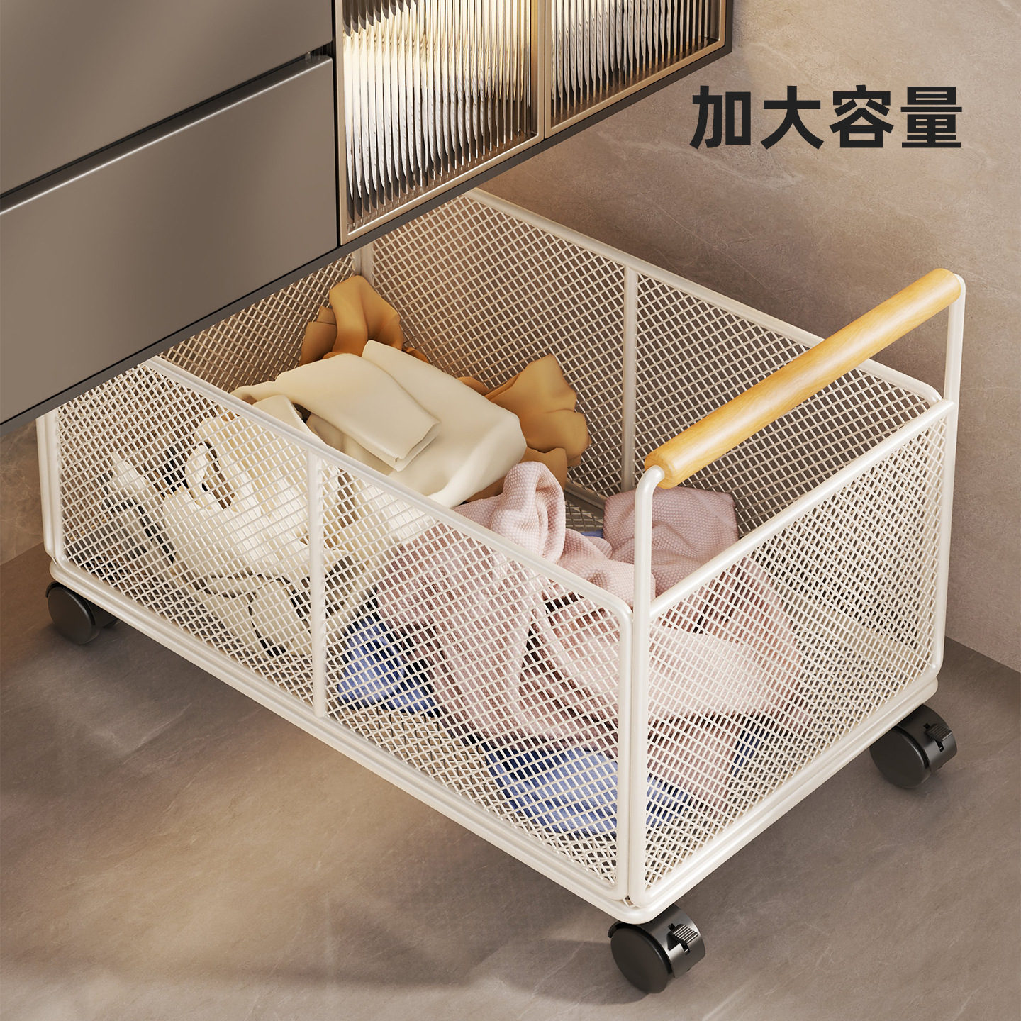 Estante Organizador Bajo Lavabo de Hierro Móvil para Baño image 2