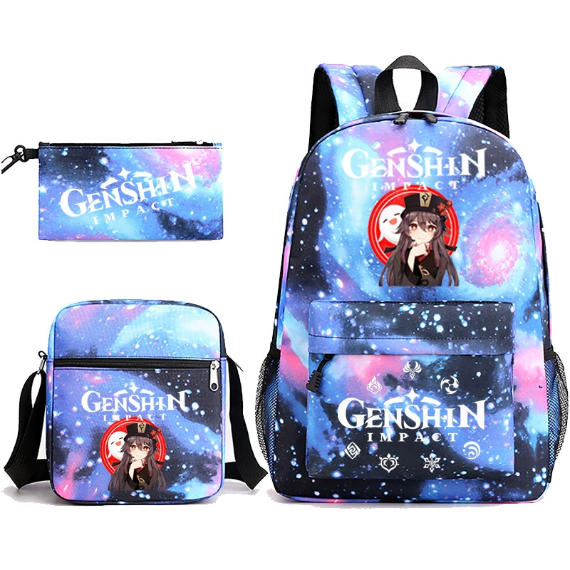 Genshin Impact, backpack, pencil case, one-shoulder bag, Amazon