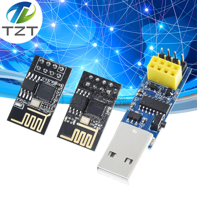 CH340C下载烧录器ESP8266 ESP-01 ESP-01S WIFI模块下载器 调试器