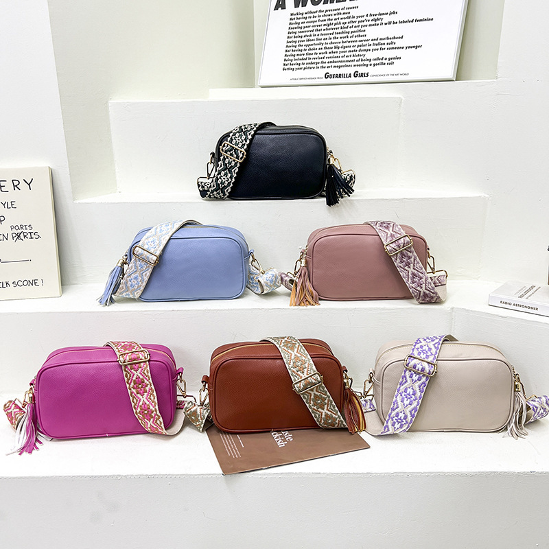 Bolso con flecos 2024, estilo étnico europeo/americano, pequeño para mujer, venta caliente en Amazon, venta transfronteriza