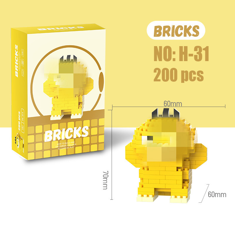 Modelo de Bloques de Construcción en Miniatura de Plástico DIY
