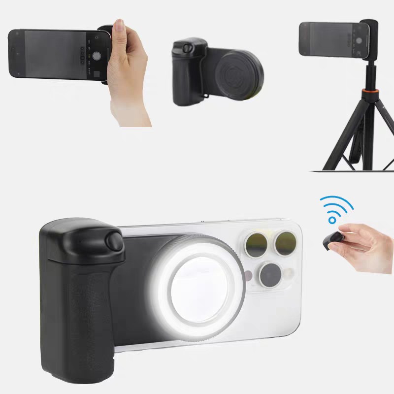 Luz para Selfies de Teléfono Móvil, Asistente de Fotografía Bluetooth, Luz de Relleno para Grabación de Video, Luz de Relleno Bluetooth