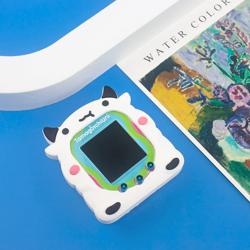 Protective silicone case (Tamagotchi Uni 2023), cute shockproof cover with keyring