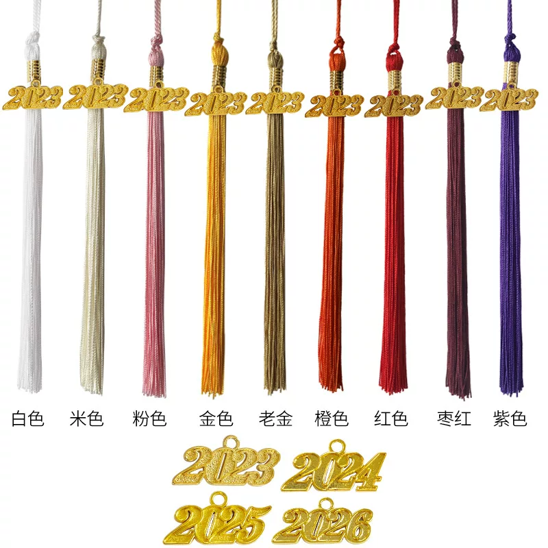 Докторская шляпа Jinzhe Textile выпускной кисточка tassel лента 2026 год бренд массивное пятно оптовая скидка
