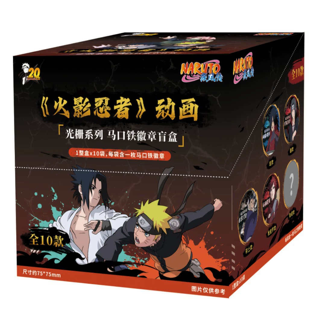 Коллекционные блайнд-боксы значков (Manga Club) Naruto Shippuden — 6/10 шт., случайный персонаж
