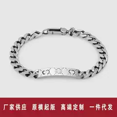 Xiao Zhan Same Style Gucci Double G Skull Pixie Bracelet Silver-Plated European & American Trendy Hot Seller Factory Direct Supply Dropshipping
