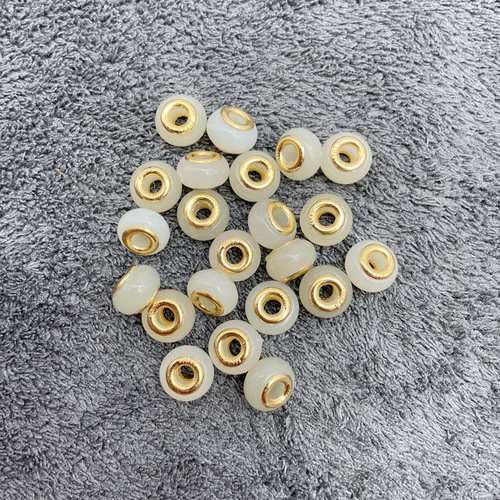 Pure gold 999 inlaid Hetian black jade pendant Hetian jade wholesale transfer beads clavicle link Lutong necklace for women