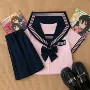 春秋长短袖改良新款水手服